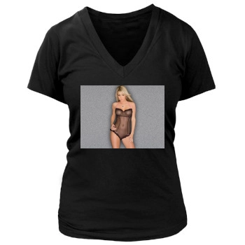 Sara Jean Underwood Women's Deep V-Neck TShirt