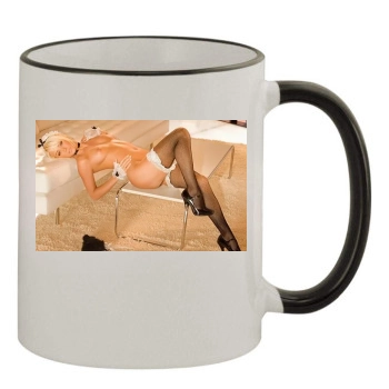 Sara Jean Underwood 11oz Colored Rim & Handle Mug