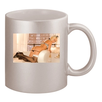 Sara Jean Underwood 11oz Metallic Silver Mug