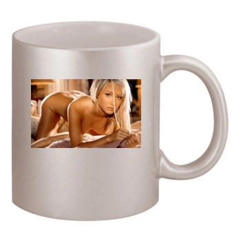 Sara Jean Underwood 11oz Metallic Silver Mug