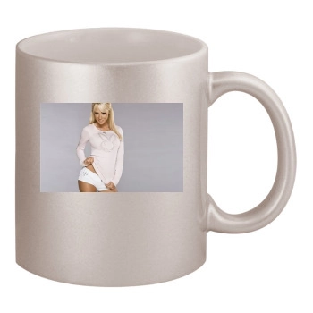 Sara Jean Underwood 11oz Metallic Silver Mug