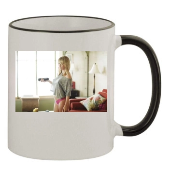 Sara Jean Underwood 11oz Colored Rim & Handle Mug