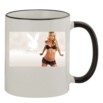 Sara Jean Underwood 11oz Colored Rim & Handle Mug