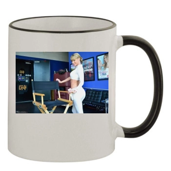 Sara Jean Underwood 11oz Colored Rim & Handle Mug