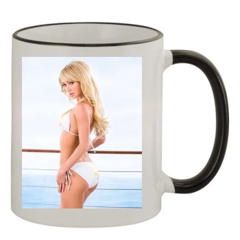 Sara Jean Underwood 11oz Colored Rim & Handle Mug