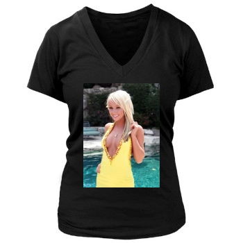 Sara Jean Underwood Women's Deep V-Neck TShirt