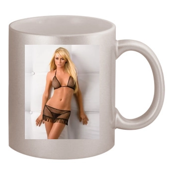 Sara Jean Underwood 11oz Metallic Silver Mug