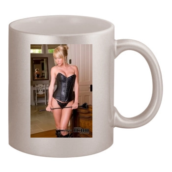 Sara Jean Underwood 11oz Metallic Silver Mug