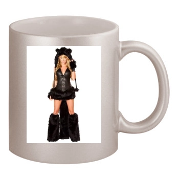 Sara Jean Underwood 11oz Metallic Silver Mug