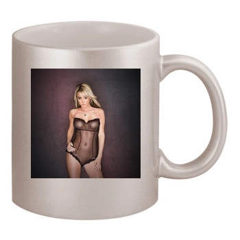 Sara Jean Underwood 11oz Metallic Silver Mug