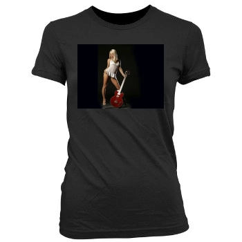 Sara Jean Underwood Women's Junior Cut Crewneck T-Shirt