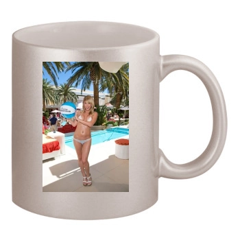 Sara Jean Underwood 11oz Metallic Silver Mug