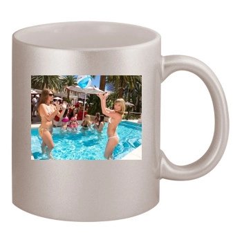 Sara Jean Underwood 11oz Metallic Silver Mug