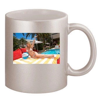 Sara Jean Underwood 11oz Metallic Silver Mug