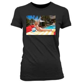 Sara Jean Underwood Women's Junior Cut Crewneck T-Shirt