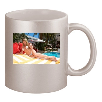 Sara Jean Underwood 11oz Metallic Silver Mug