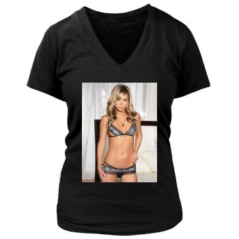 Sara Jean Underwood Women's Deep V-Neck TShirt