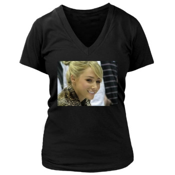 Sara Jean Underwood Women's Deep V-Neck TShirt