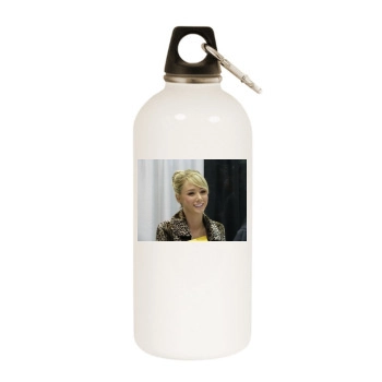 Sara Jean Underwood White Water Bottle With Carabiner