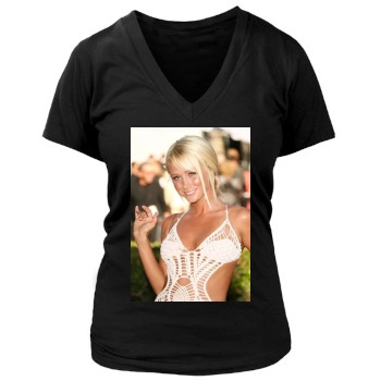 Sara Jean Underwood Women's Deep V-Neck TShirt