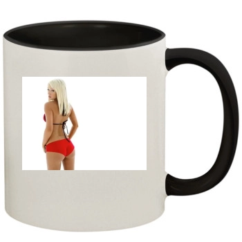 Sara Jean Underwood 11oz Colored Inner & Handle Mug