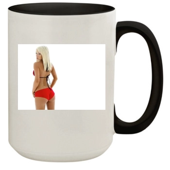 Sara Jean Underwood 15oz Colored Inner & Handle Mug