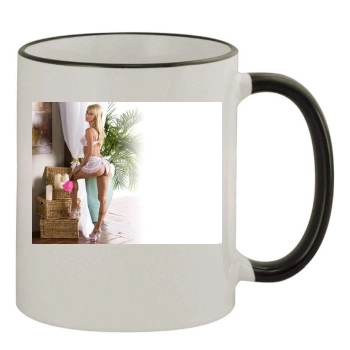 Sara Jean Underwood 11oz Colored Rim & Handle Mug