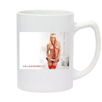 Sara Jean Underwood 14oz White Statesman Mug