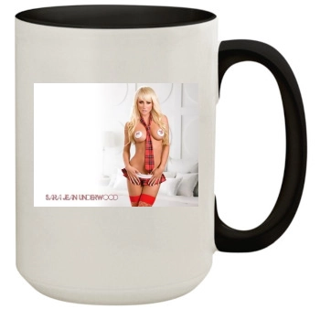 Sara Jean Underwood 15oz Colored Inner & Handle Mug