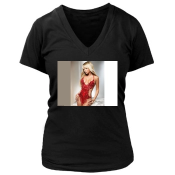 Sara Jean Underwood Women's Deep V-Neck TShirt