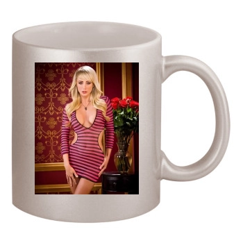 Sara Jean Underwood 11oz Metallic Silver Mug