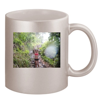 Sara Jean Underwood 11oz Metallic Silver Mug