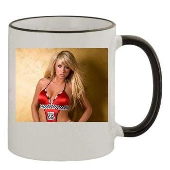 Sara Jean Underwood 11oz Colored Rim & Handle Mug