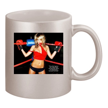 Sara Jean Underwood 11oz Metallic Silver Mug