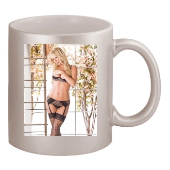 Sara Jean Underwood 11oz Metallic Silver Mug