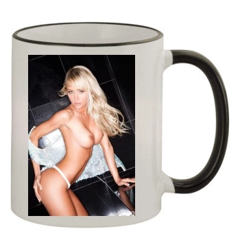 Sara Jean Underwood 11oz Colored Rim & Handle Mug