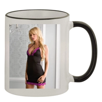 Sara Jean Underwood 11oz Colored Rim & Handle Mug