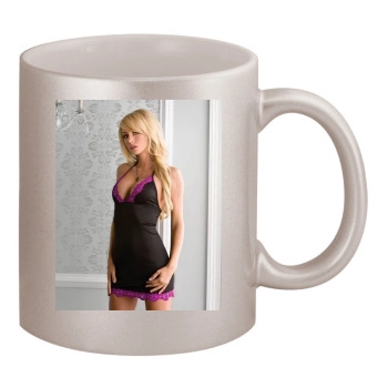 Sara Jean Underwood 11oz Metallic Silver Mug