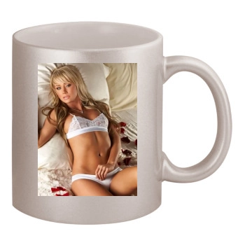 Sara Jean Underwood 11oz Metallic Silver Mug