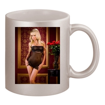 Sara Jean Underwood 11oz Metallic Silver Mug