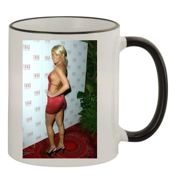 Sara Jean Underwood 11oz Colored Rim & Handle Mug