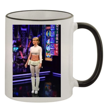 Sara Jean Underwood 11oz Colored Rim & Handle Mug