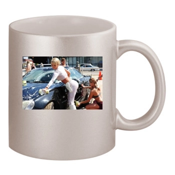 Sara Jean Underwood 11oz Metallic Silver Mug