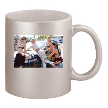 Sara Jean Underwood 11oz Metallic Silver Mug