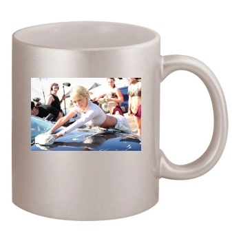 Sara Jean Underwood 11oz Metallic Silver Mug