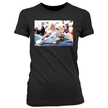 Sara Jean Underwood Women's Junior Cut Crewneck T-Shirt