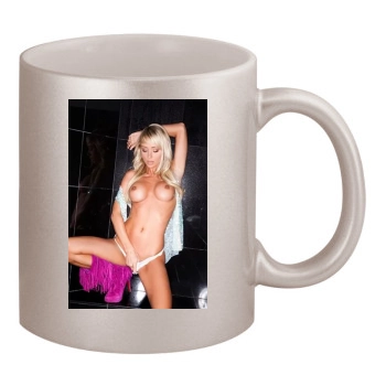 Sara Jean Underwood 11oz Metallic Silver Mug