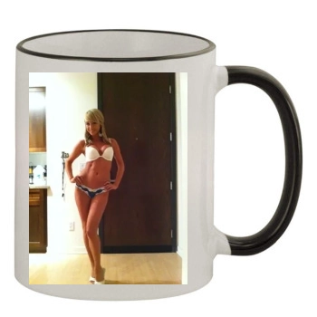 Sara Jean Underwood 11oz Colored Rim & Handle Mug