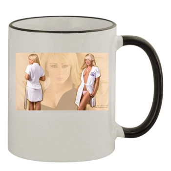 Sara Jean Underwood 11oz Colored Rim & Handle Mug