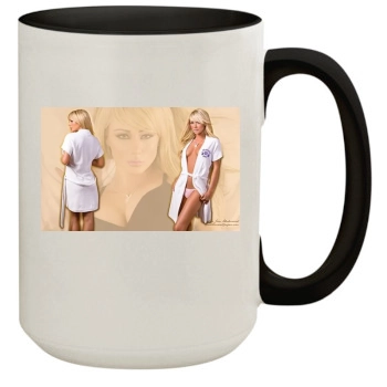 Sara Jean Underwood 15oz Colored Inner & Handle Mug